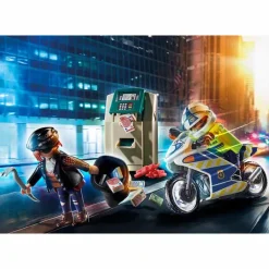 Playmobil City Action: Politiemotor – Achtervolging van de geldrover> Speelsets