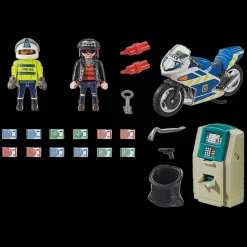Playmobil City Action: Politiemotor – Achtervolging van de geldrover><noscript><img width=