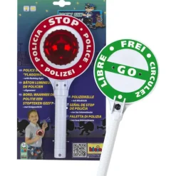 Klein Politie seinbord met flash licht> Fiets & Sport