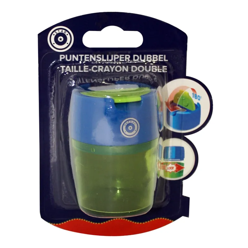 Star Potloodslijper met 2 gaten> Schrijven & Tekenen