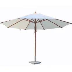 Quax Houtmast parasol (ø4m) met dubbele katrol> Parasols