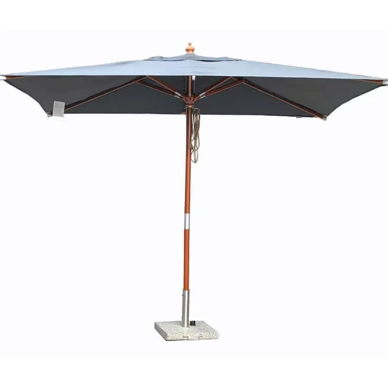 Quax Houtmast parasol (2x3m) met dubbele katrol> Parasols