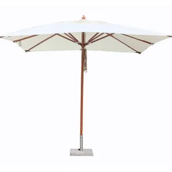 Quax Houtmast parasol (3x3m) met dubbele katrol> Parasols