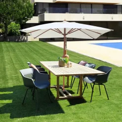 Quax Houtmast parasol (3x3m) met dubbele katrol><noscript><img width=