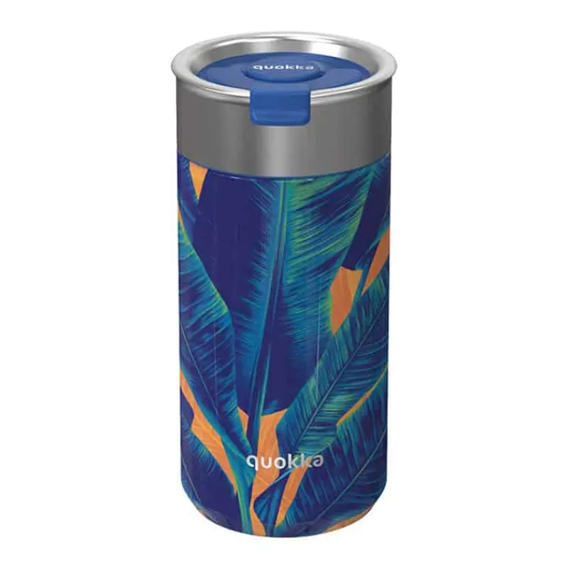 Quokka stainless steel isoleerbeker (400ml) blue jungle> Lunch