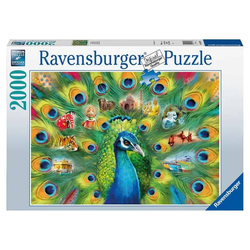 Ravensburger Puzzel (2000 stuks) Land van de pauw> Educatief
