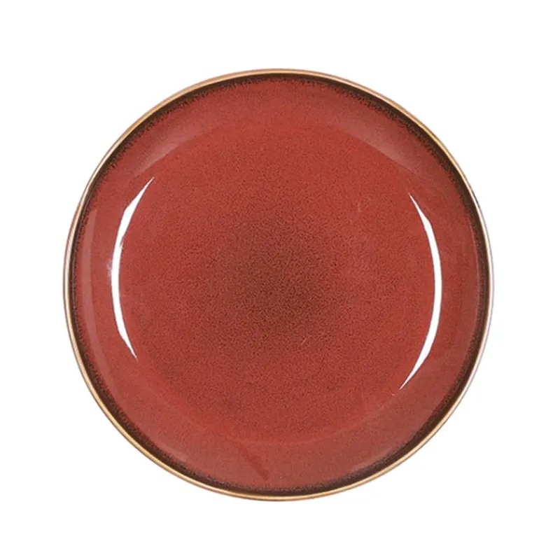 Rhea dinerbord bruin ø20cm> Eetservies