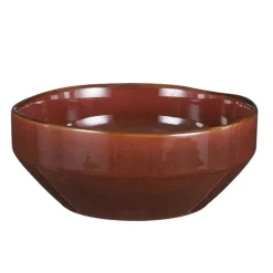 Rhea schaal bruin 9x22cm> Eetservies