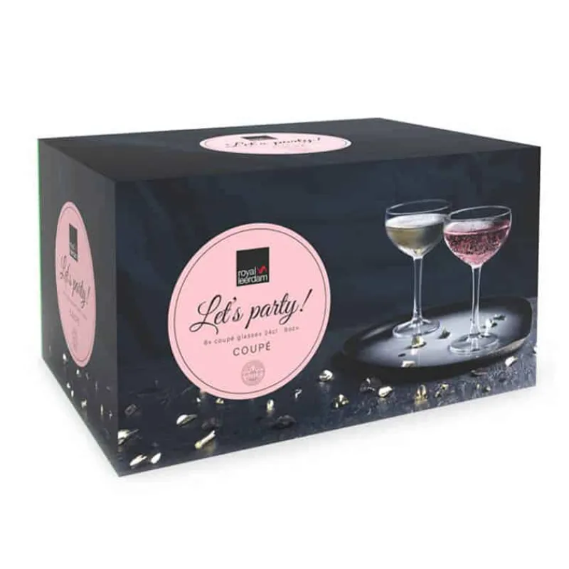 Royal Leerdam 6 coupe glazen> Glazen & Bekers