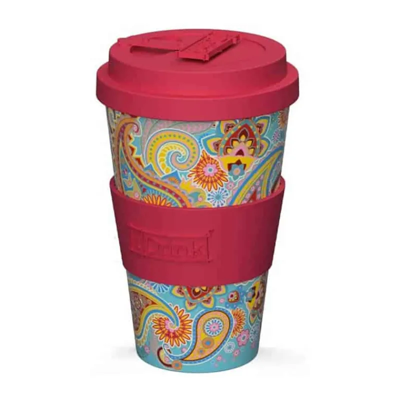 Rpet cup 435ml Paisley> Koffie & Thee