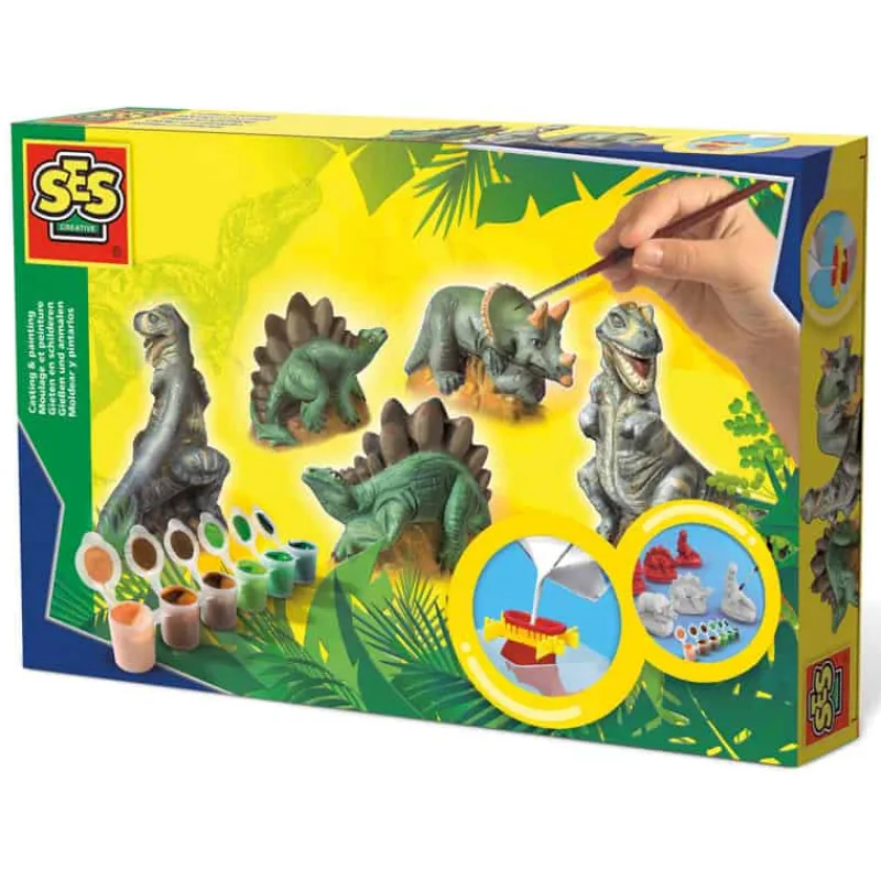SES Gieten en schilderen dino’s> Creatief