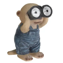 Solar dier met verrekijker polystone (LED)><noscript><img width=