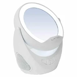 Speaker bluetooth spiegel met telefoonhouder> Badkamer