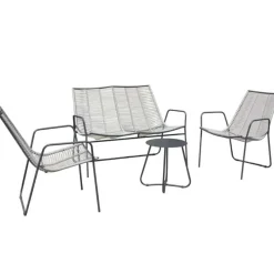 Steel pasta Lounge set 4-delig (grijs)> Tuinmeubels