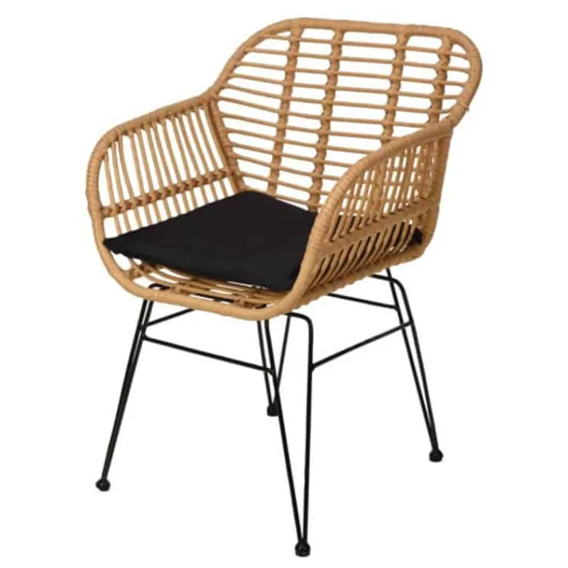 Stoel rottan met kussen (57x62cm)> Meubilair|Cadeautip