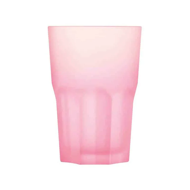 Techno glas frost roze> Glazen & Bekers
