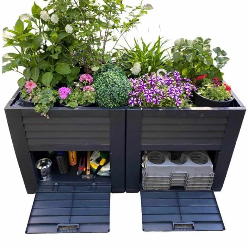Tuinbak met compartement (150x76x78cm)> Gereedschap|Bloemen & Planten