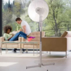 Ventilator op voet (ø40cm) grijs> Electronica & Muziek