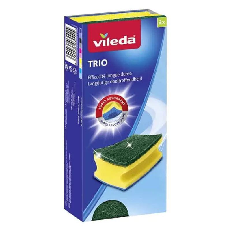 Vileda Schuurspons Trio (3 stuks)> Poetsmateriaal