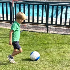 Engelhart Voetbal (size 5) in PU wit/blauw><noscript><img width=