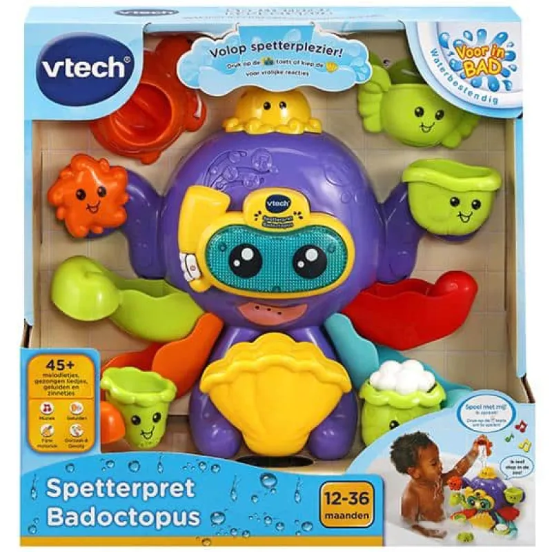VTech Spetterpret badoctopus> Interactief|Baby & Peuter