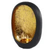 Windlicht Pim in metaal zwart/goud (18x11x26cm)> Pasen
