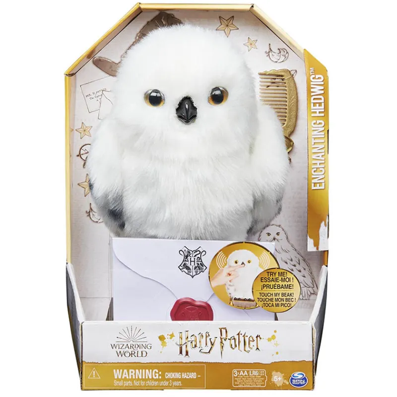 Harry Potter, Spin Master Wizarding World Hedwig Plush interactief> Speelsets