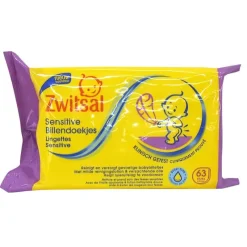 Zwitsal doekjes sensitive 63 stuks> Verzorging